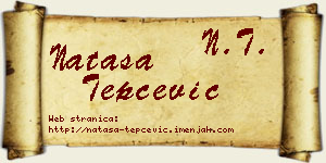 Nataša Tepčević vizit kartica